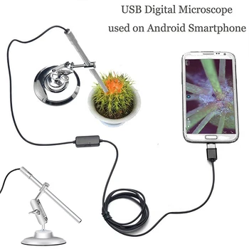 

Endoscope Digital Microscope Practical Durable Metal 8led Inspection Camera Monitoring Photos Hand Held Endoscope