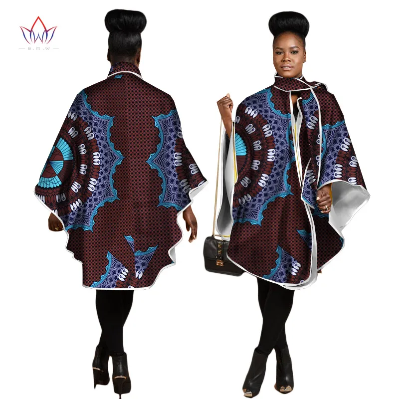 Осень в африканском стиле пальто для женщин большого размера в африканском стиле Костюмы Африки, с печатными рисунками в виде Дашики офисная верхняя одежда Костюмы WY1267 - Цвет: 1