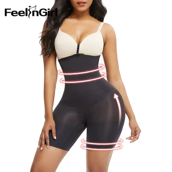 

FeelinGirl Women High Waist Shaping Panties Slimming Tummy Control Underwear Panty Shapers Seamless Butt Lifter Knickers Pant