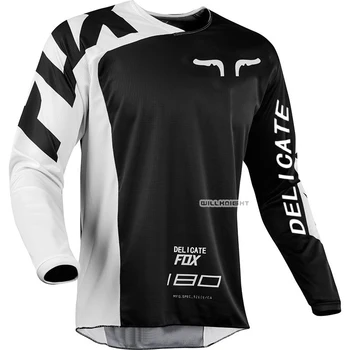 

Free shipping Delicate Fox MX 180 Race Motorbike Motocross Motorcycle ATV Dirt Bike Mens Jersey Scooter Riding Long Sleeve