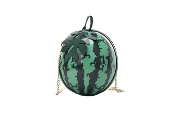 

2020 Fashion Women Messenger Shoulder Bag Watermelon Shape PU Leather Mini Girls Crossbody Bags Handbag Sac Bolsa Feminina Green