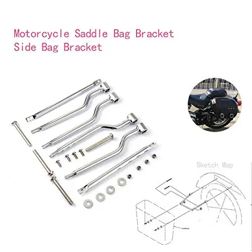 Motorcycle Saddle Bag Bracket Luggage Support For Harley Steed 400/600 Magna 250/750 C50 Replacement motorcycle bag support | Автомобили и