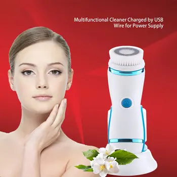 

Electric Face Wash Ultrasonic Cleansing Instrument Multi-Function Usb Waterproof Cleansing Brush Electronic Beauty Instrument