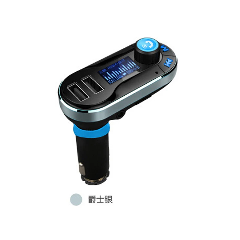 LAMJAD Bluetooth Handsfree автомобильный комплект fm-передатчик двойной USB ЖК-дисплей автомобильное зарядное устройство USB MP3 микрофон для Smarpthones - Название цвета: 001