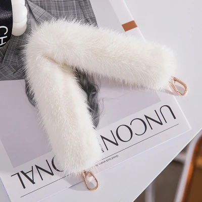 54cm Replacement Bag Strap Genuine Mink Fur Handbag Shoulder Straps Natural  Fox Handle For Women Belts Winter Accessories R50 - Belts - AliExpress