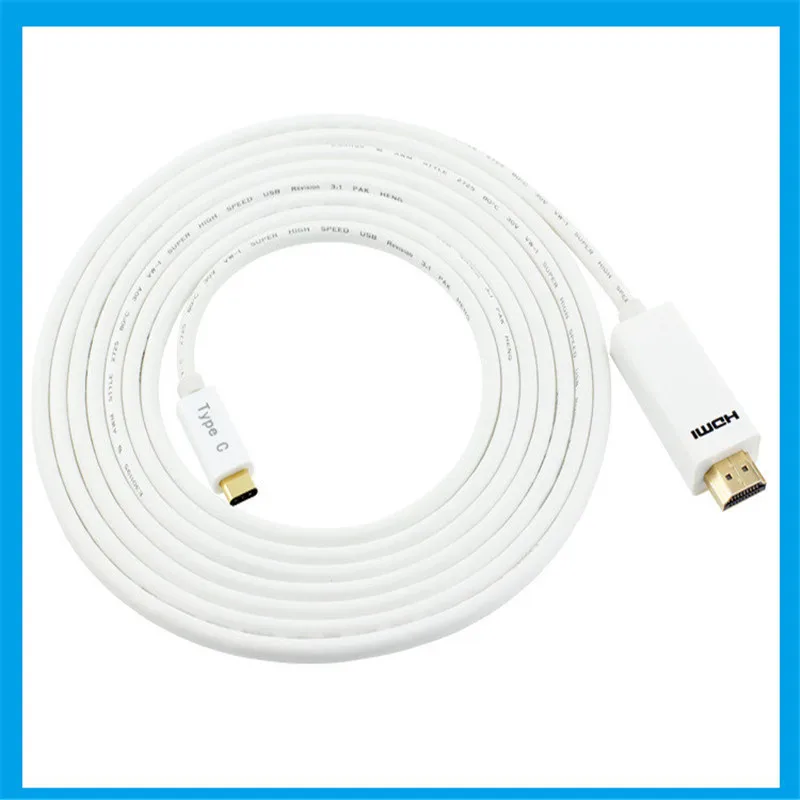 USB3.1 type C до 4K HDMI цифровой кабель AV HDTV USB-C штекер к HDMI Поддержка 4k HDMI к USB3.1 кабель конвертера