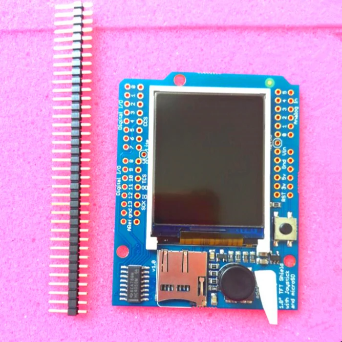 

802 1.8" Color TFT LCD w/microSD & Joystick Module Adafruit