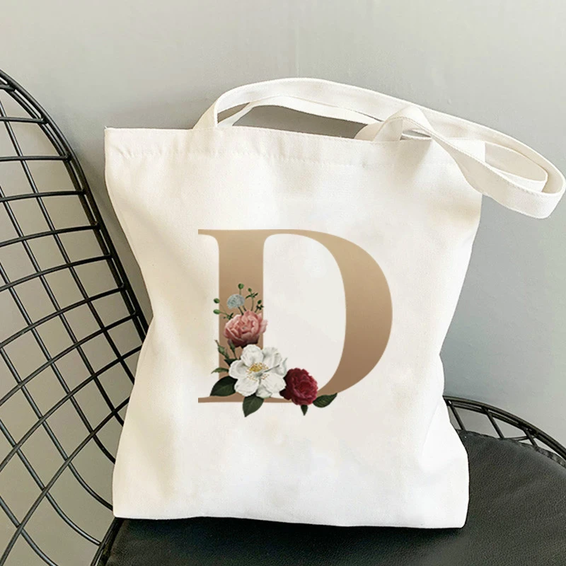 Tote Bag Anime Women Cotton on the Frame Shorts Bags Paper Shopping for Boutique Flower Letter Cart Woman Raffia Shoppers With
