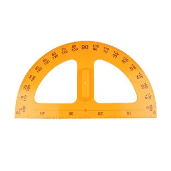 

Practical Protractor Portable Teaching Tool Creative Drafting Supplies Students Stationery for Home School Teacher (Yellow)