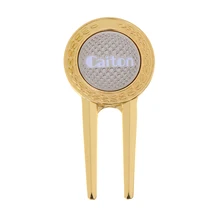 Легкий сплав Гольф отметка шага инструмент для углубления с шариковым маркером аксессуары для гольфа Тренировка по гольфу помощь черный/золотой