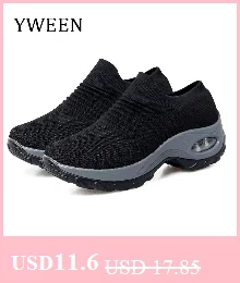 YWEEN Women Platform Sneakers Spring ladies Wedges Casual Shoes Women Trainers Comfortable Femme Height Increasing Women Shoes