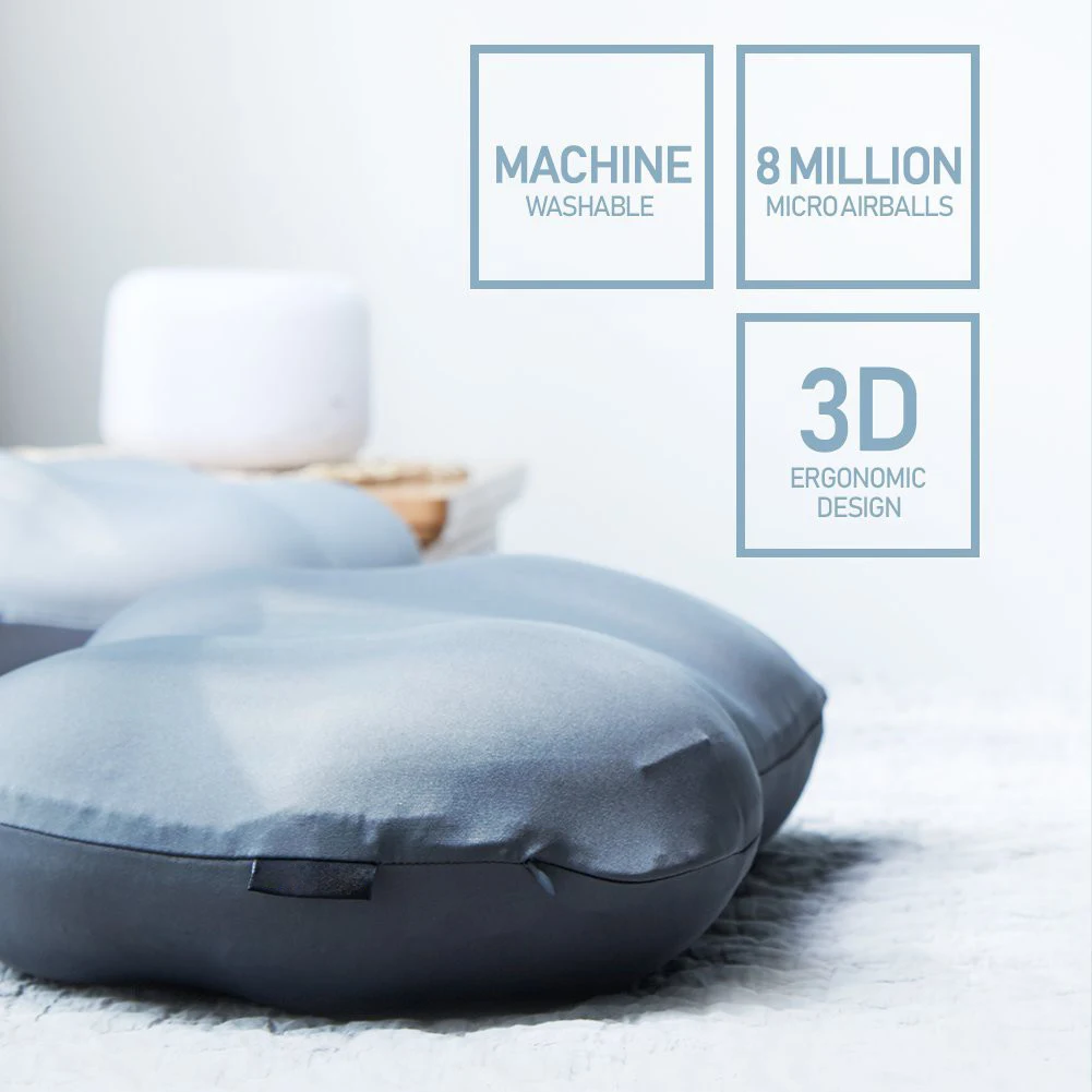 

Deep Sleep Addiction 3D Pillow Ergonomic Washable Bedding Travel Neck Head Rest Cushion With Micro Airballs Filling Cozy Pillows