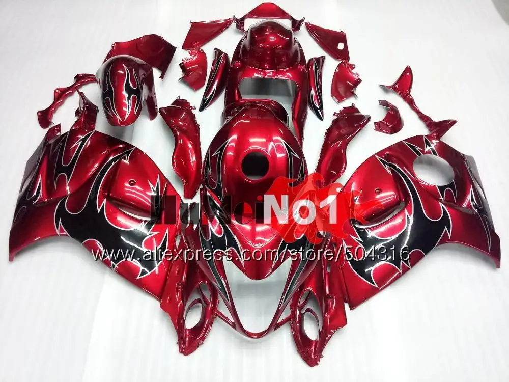 Инъекции для SUZUKI GSXR 1300 Hayabusa 2008 2013 30MC. 136 Фиолетовый GSXR-1300 GSXR1300 08 13, 14, 15, 16 лет обтекатель - Цвет: No. 4 Red