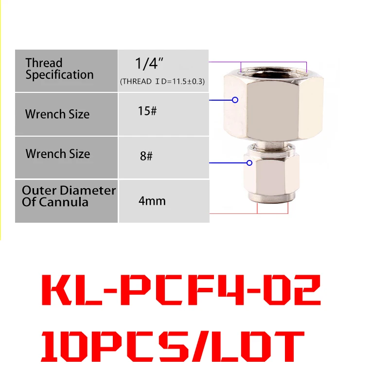 10PCS KL-PCF4-02