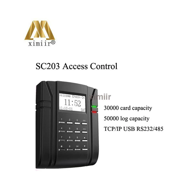 SC203 125 кГц RFID карта контроля доступа время посещаемости умная тележка управление связью доступа с TCP/IP, RS232/485, usb-хост