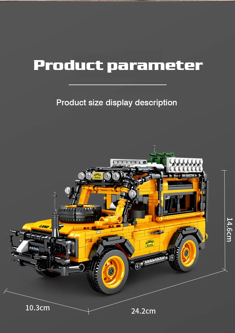 Compatible avec LEGO Technic Land Rover SY8551