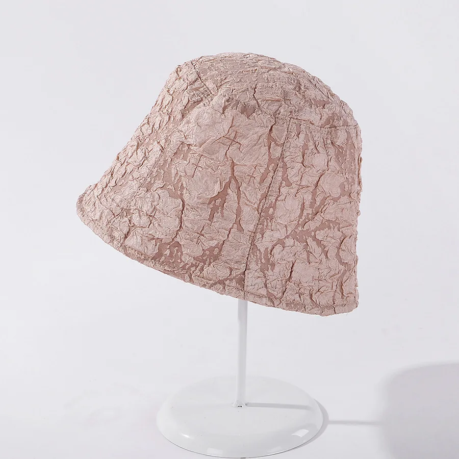 fisherman hat Bucket Hat Women Fisherman Hat Summer Breathable Sunshade Lace Thin Sunshade Sun Hat Fashion Design Korean Ladies Floppy fluffy bucket hat