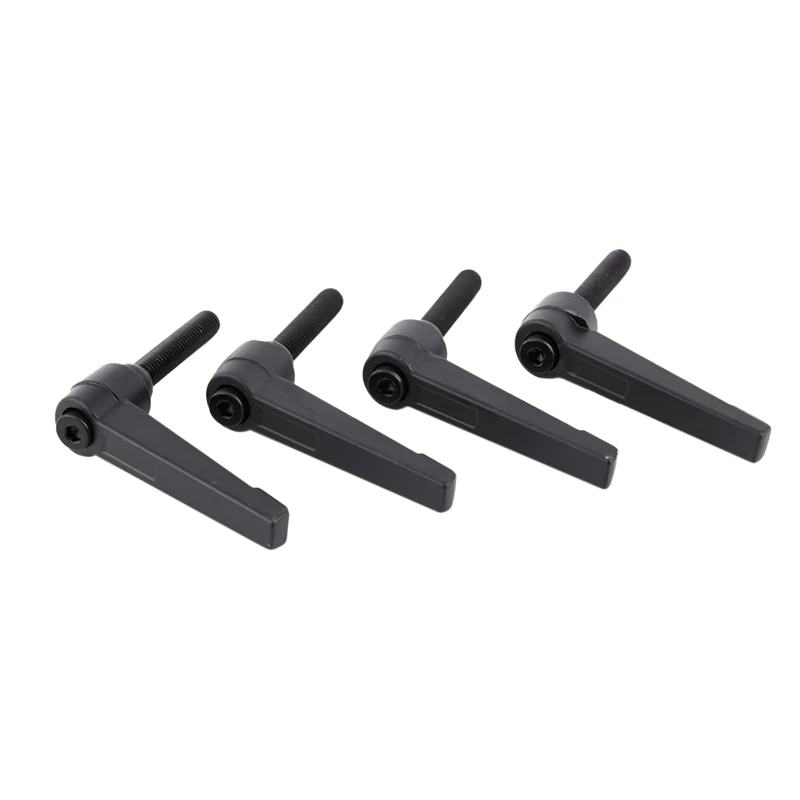 4 x Черная M8x40mm металлическая L регулируемая ручка рычага