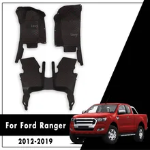 Tapis de sol de voiture pour Ford Ranger 2020 2019 2018 2017 2016 2015 2014 2013 2012, accessoires d'intérieur Auto, couverture de style