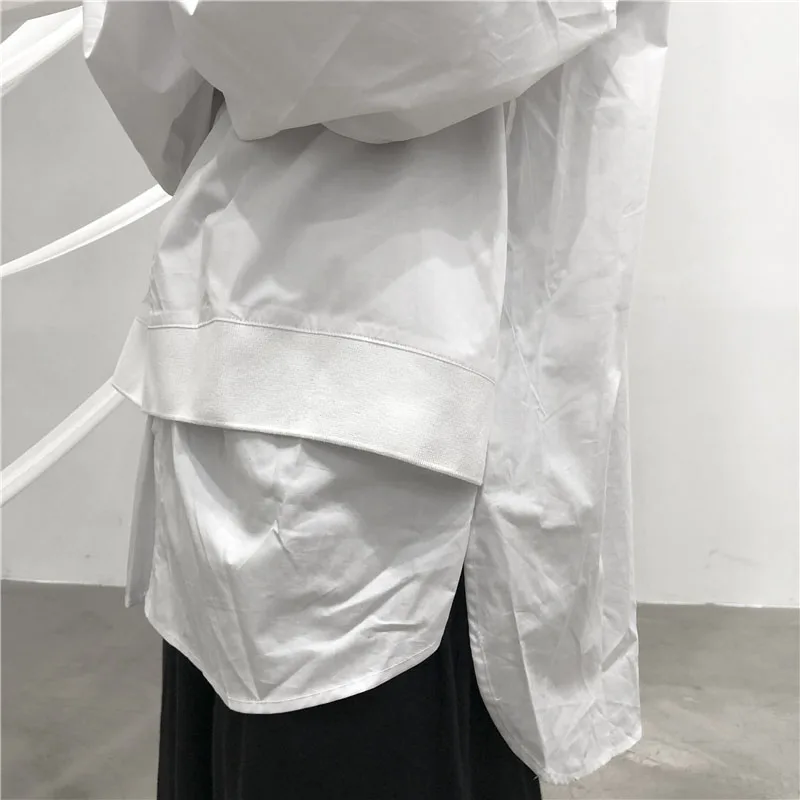 XITAO для отдыха, стоячий воротник, карман, рубашка, Лоскутная, однобортная, длинный рукав, блузка, повседневная женская,, повседневный Топ, новинка, WQR1729