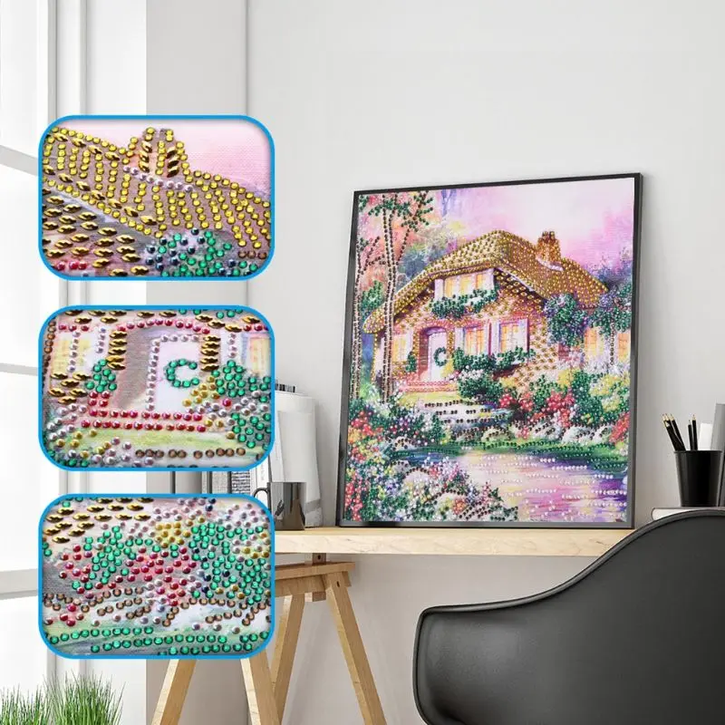 5D DIY Diamond Painting by Number Kit Dril Beads Crystal Rhinestone Embroidery Cross Stitch Picture Q6PE