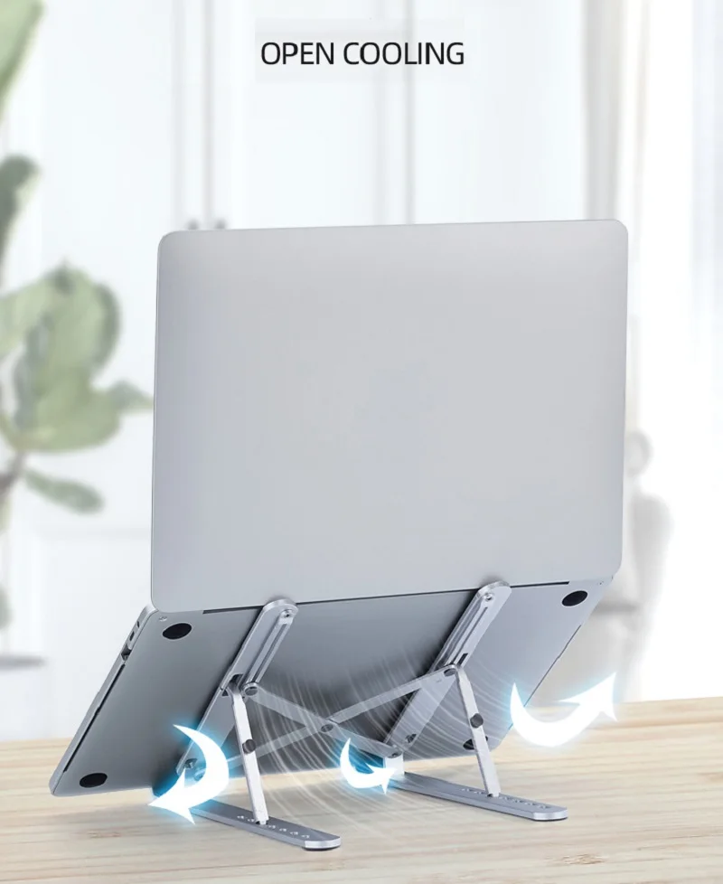 2 In 1 ABS Plastic Vertical Storage Laptop Stand Desktop Tablet Holder Desk Mobile Phone Stand For IPad Macbook Pro Notebook