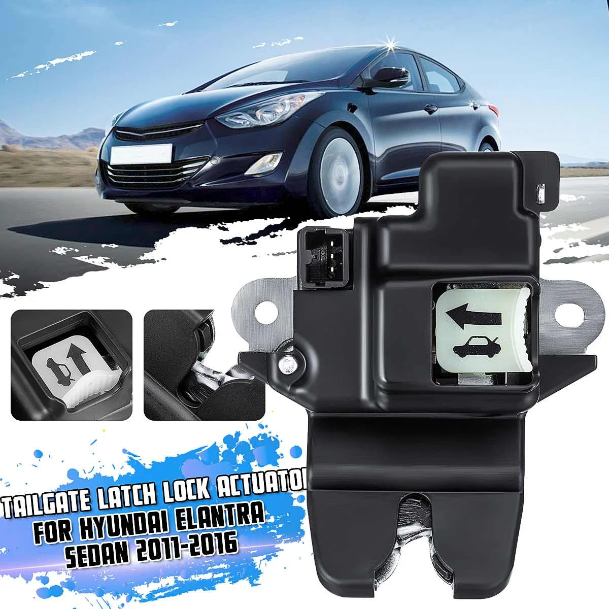 

Tailgate Boot Trunk Lid Lock Latch Trunk Lock 81230-3X000 for Hyundai Elantra Sedan 2011 2012 2013 2014 2015 2016