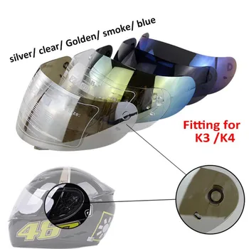 

Full Face Motorcycle Shield Helmet Visor Lens For K3&K4 Motocross Helmet Motorcycle Helmets Sun Visor protective gears2020