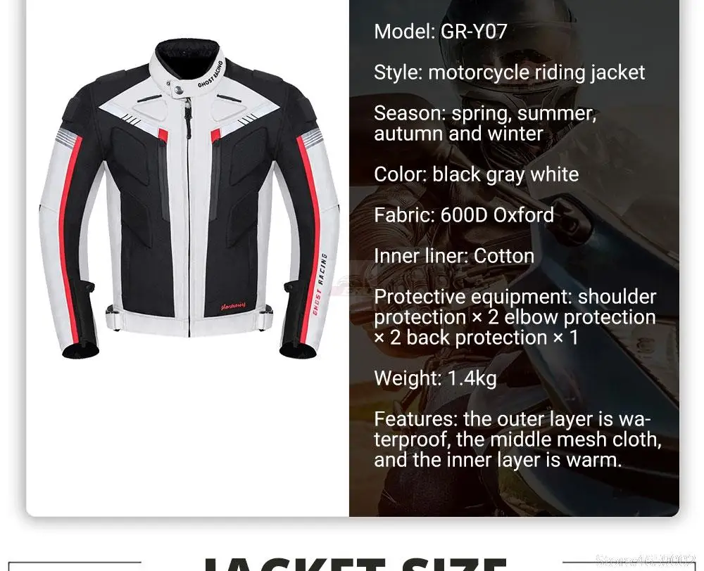 Waterproof Motorcycle Jacket Pants Off-Road Racing Motocross Riding Jacket Suit Men Windproof Touring Moto Protective Suit