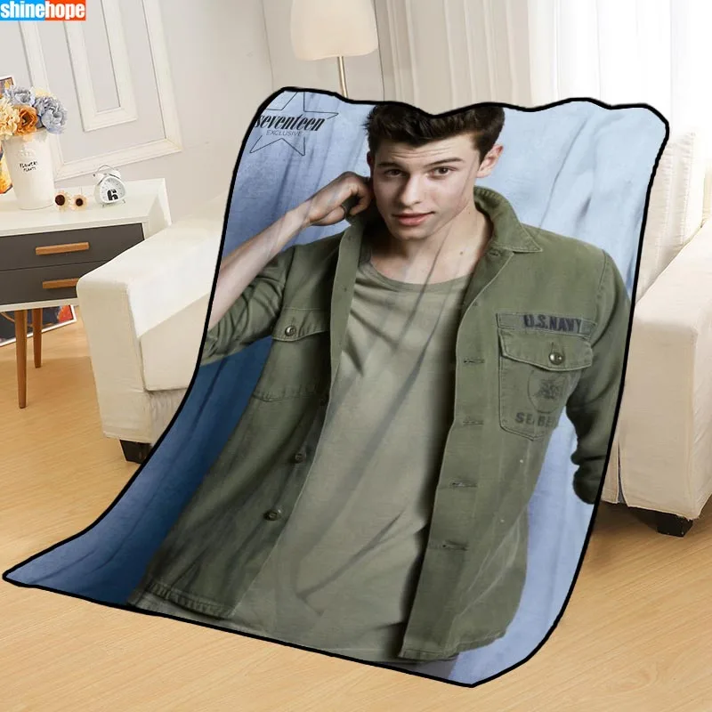Одеяла на заказ, Shawn Mendes, одеяло s для кровати, мягкое TR, DIY, ваше изображение, Прямая поставка, одеяло для путешествий - Цвет: Blanket 12