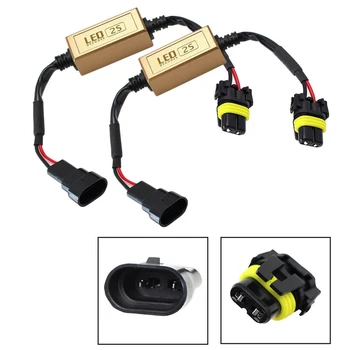 

1 Pair 9005 9006 LED Headlight Decoder Blinking Error Canceller Front Light Resistor Auto Accessories