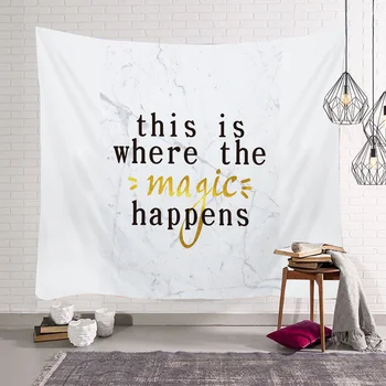 

Geometric Tapestry Bohemian Bedroom Tapestries Simple Letter Tapestry Hanging Polyester Home Fabric Tapiz Fabric Wall Decoration