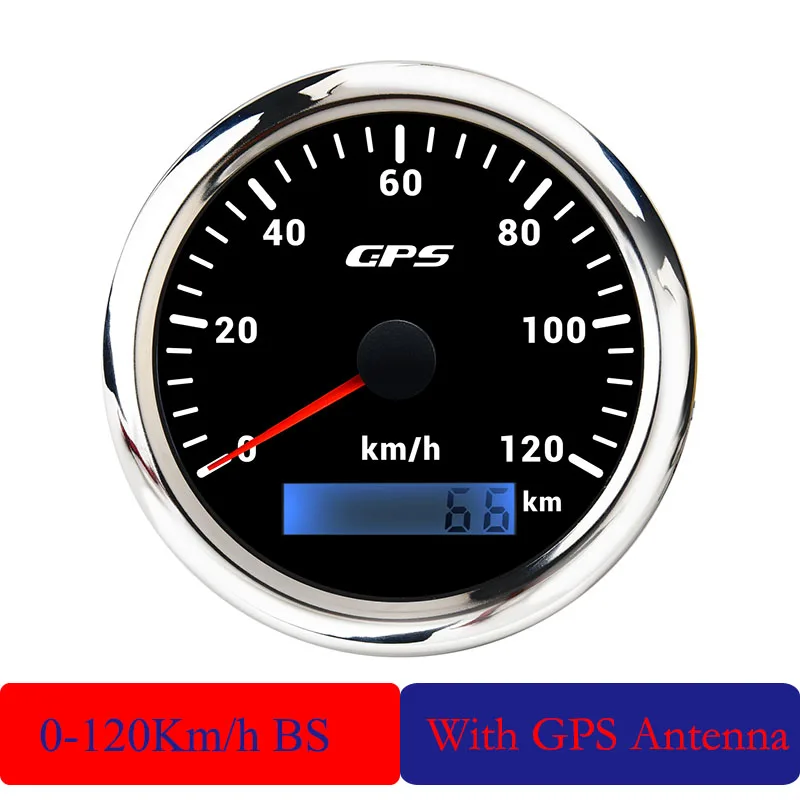 Marine GPS Tachometer 85mm - 60/120 Km/h Wasserdicht Für Boote