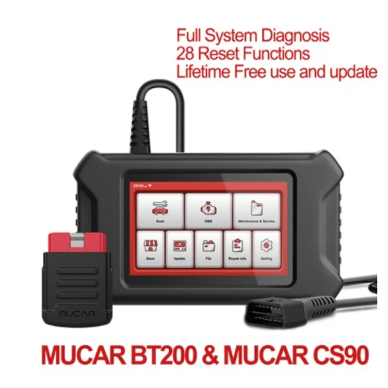 garage parking sensor MUCAR CS90 OBD2 Scanner Car With Full System Pin Code Reader 28 Reset Service Lifetime Free Update Diagnostic Tools garage parking sensor Alarm Systems & Security