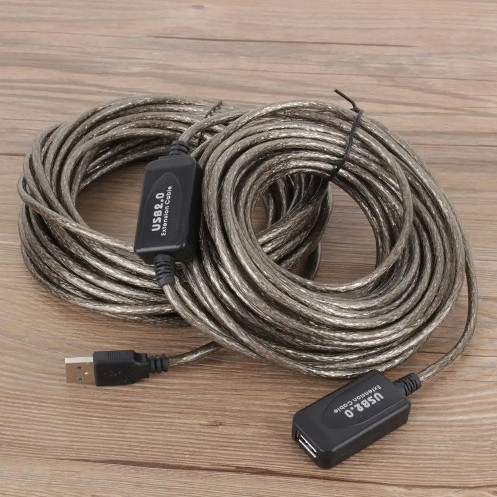 Кабель удлинитель 2 0 USB 5 м/10 м/15 м/20 м Активный ретранслятор кабеля штекер гнездо