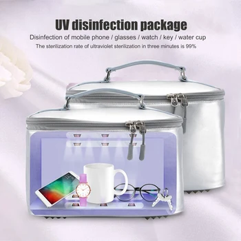 

UV Disinfection Box Ozone Lamp Double Sterilizations Box UVC Band USB Interface Personal Cleaning Toothbrush Sanitizers