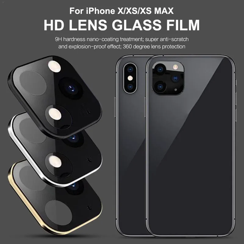 Телефон поддельная Защитная камера наклейка на рассеиватель для iPhone X XS Max модификация экрана протектор Очки пленка для iPhone 11 Pro Max