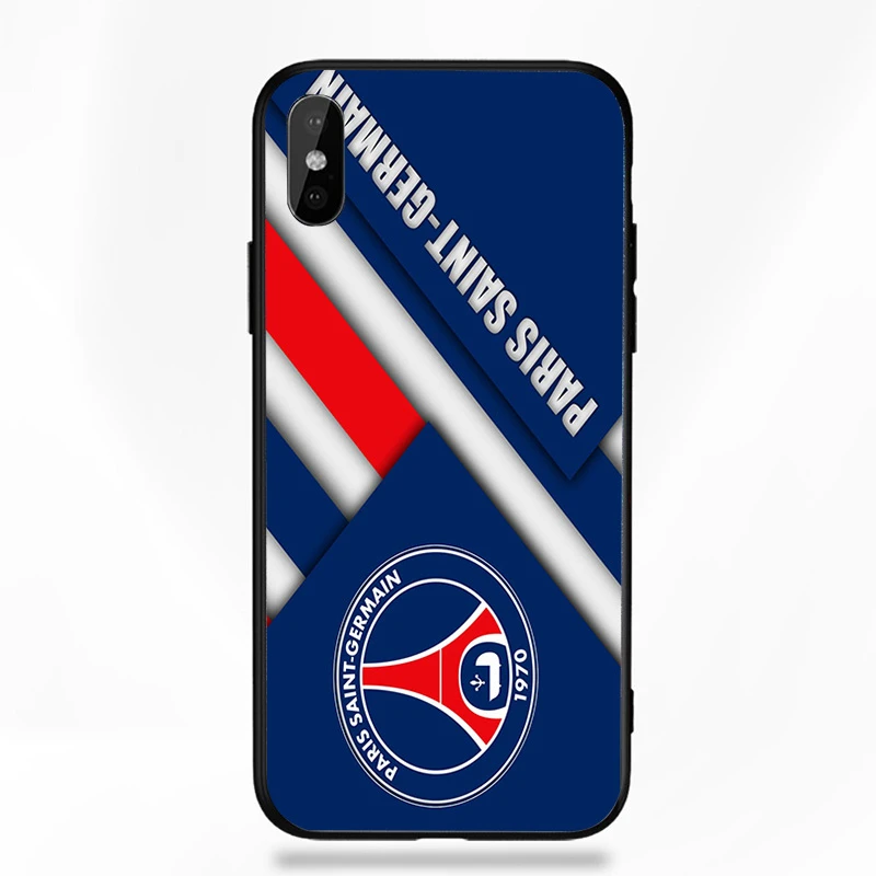 Чехол для телефона FC Париж PSG FC для iphone XR 11 Pro XS Max X 5 5S черный DIY черный мягкий чехол для Mbappe iphone SE 7 8 6 6S 7Plus