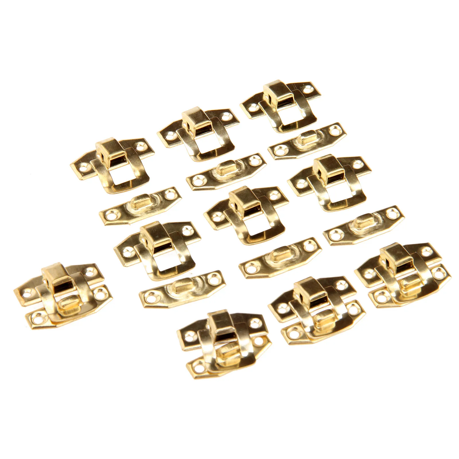 Box Latch Hasps Jewelry Chest Gift Wine Wooden Box Case Toggle Latch Suitcase Hasp Hook Clasp With Screws 10Pcs