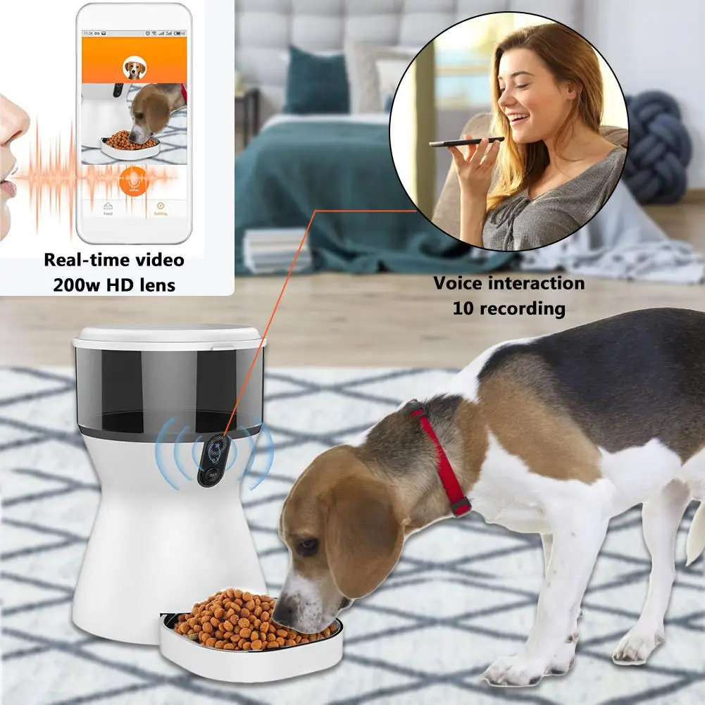 Автоматическая кормушка для питомца Wifi Пульт дистанционного ...