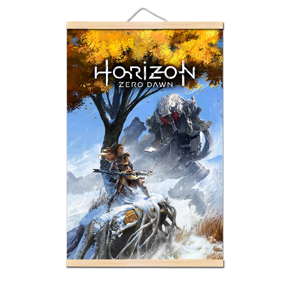 29 Horizon Zero Dawn HD игра плакат на печать на холсте Современная Настенная декоративная уникальный подарок твердая древесина висячая прокрутка живопись для дома - Цвет: 29