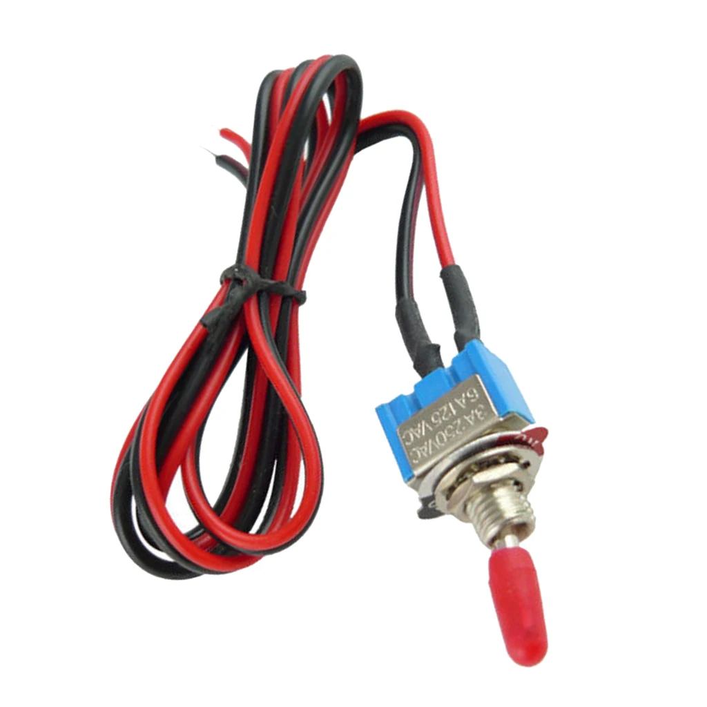 Security Alarm Pre-Wired On/Off Mini Toggle Switch 24inch 12V