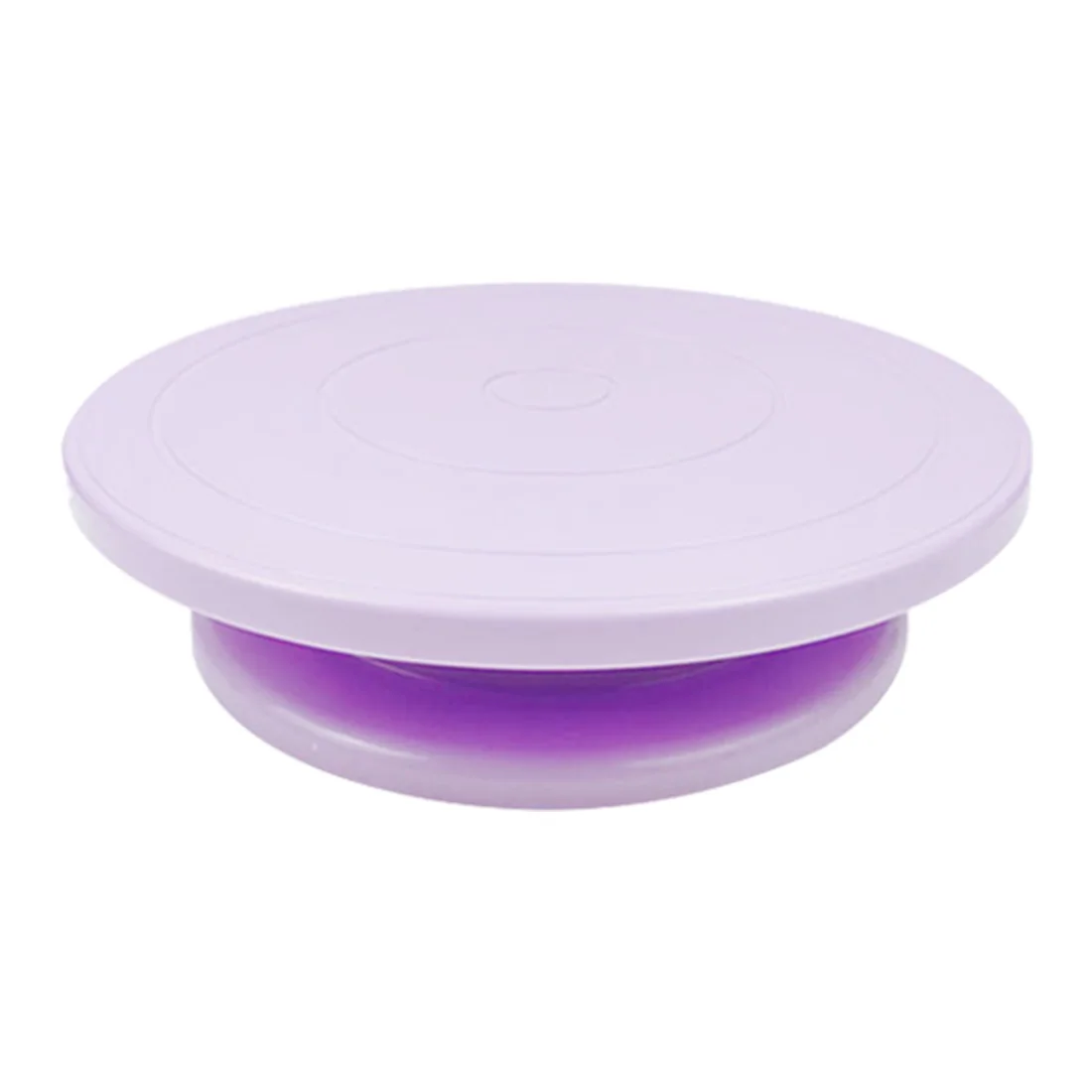 Purple Сковородка "сделай сам" инструмент для выпечки противоскользящая пластиковая круглая подставка для торта вращающаяся подставка для украшения торта поворотный стол для кухни - Цвет: Purple