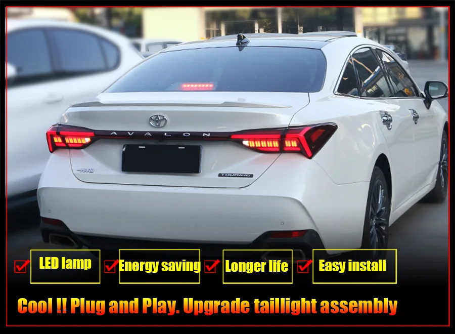 Светодиодный фонарь светильник s в сборе для Toyota Avalon- светодиодный задний фонарь стоп-сигнал заднего хода светильник беспроводной сзади Резервное копирование лампа DRL для хвостовой части автомобиля светильник s