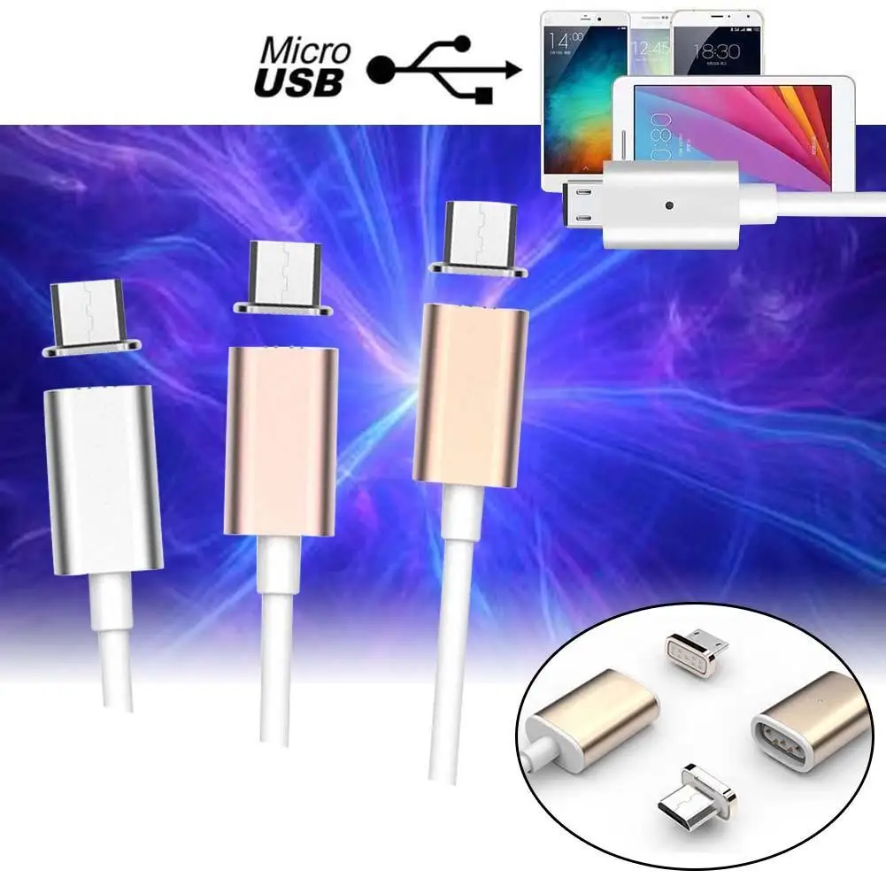 1 м легкое магнитное микро USB зарядное устройство зарядный кабель адаптер для телефонов Android