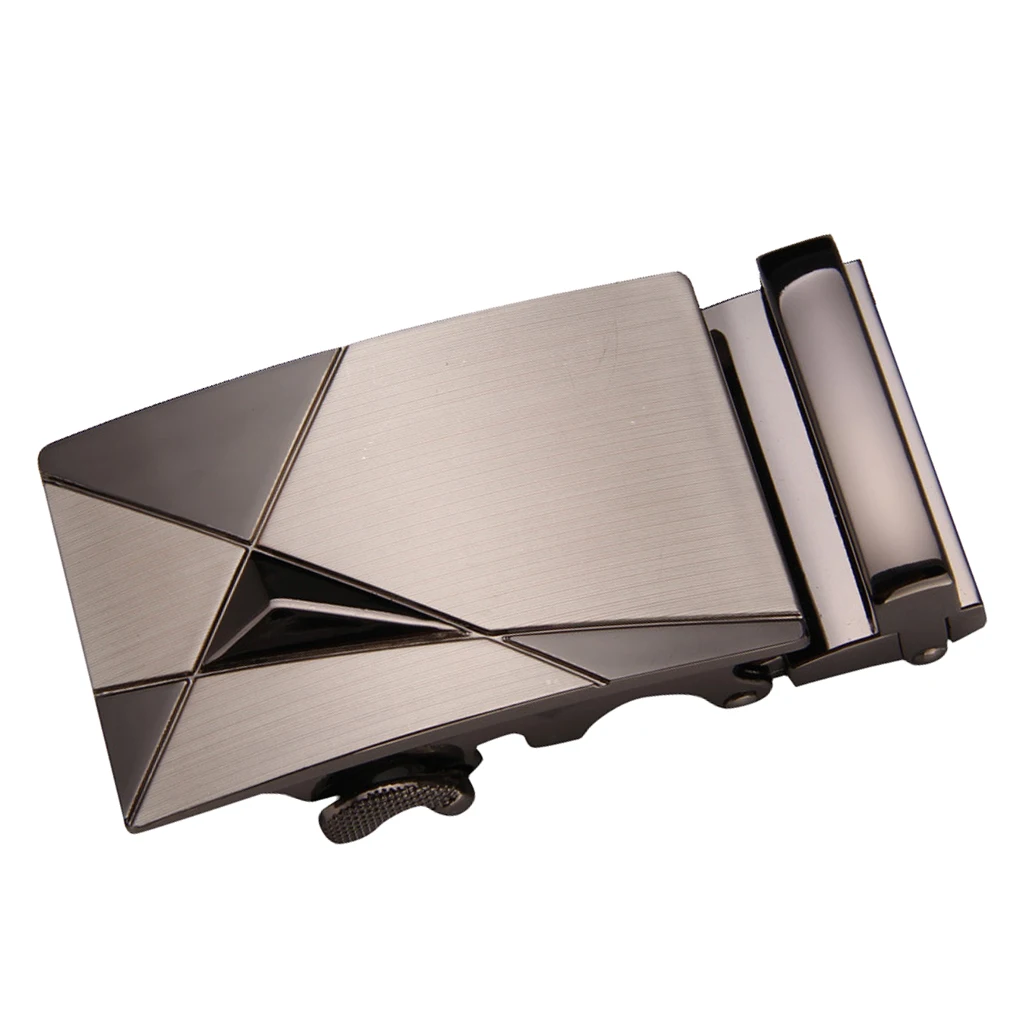 Business Men's Automatic Slide Belt Buckle Replacement Metal Ratchet Belt Buckle Fits 35 mm/1.38 inch wide belts