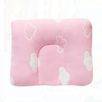 

1PC Baby Head Pillow Soft Cotton Cartoon U-shaped Head Shapping Cushion Anti Migraine Pillow (Random Color)