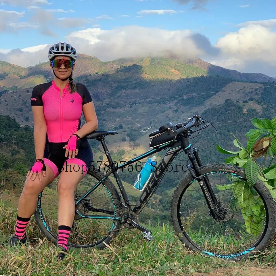Bicicleta Frenesi Женская велосипедная майка высокого качества сексуальный облегающий Костюм Триатлон roupa ciclismo speedsuit комбинезон велосипедный - Цвет: as picture