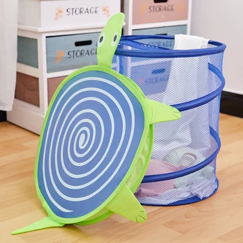 

1Pcs Cartoon Super Cute Dirty Clothes Basket Foldable Children's Toys Storage Basket Large Laundry Basket Non-woven Fabrics Bag