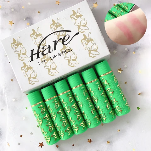 Magic Spotting Fashion Style Color Lipstick Color Long Lasting Lip Liner Tube Butterfly Color Lipstick Makeup Cosmetics